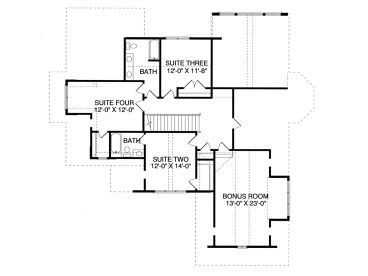 2nd Floor Plan, 029H-0108