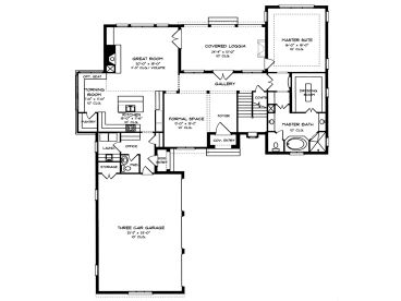 1st Floor Plan, 029H-0026