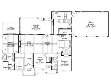 1st Floor Plan, 053H-0109