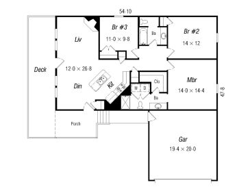 Floor Plan, 061H-0017