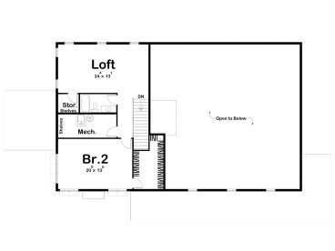 2nd Floor Plan, 050H-0497