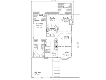 1st Floor Plan, 022H-0060