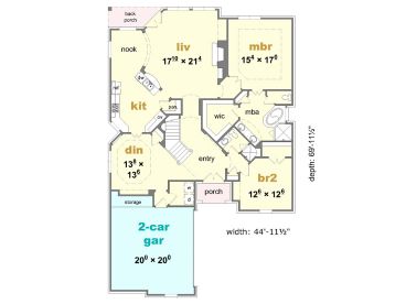 1st Floor Plan, 061H-0086