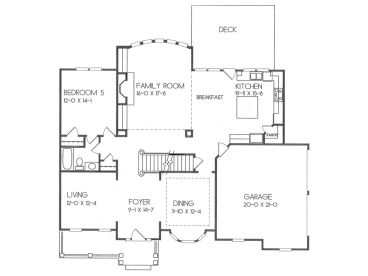 1st Floor Plan, 045H-0028