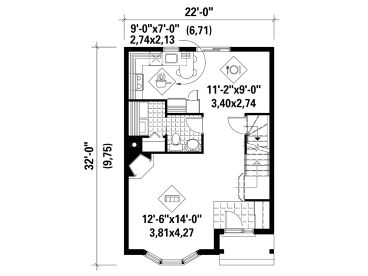 1st Floor Plan, 072H-0028