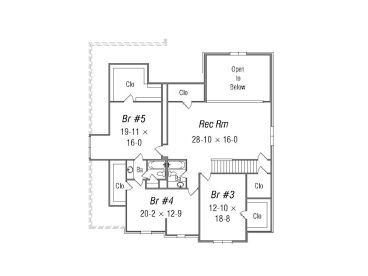 2nd Floor Plan, 061H-0133