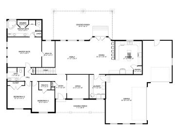 1st Floor Plan, 065H-0110