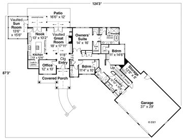 1st Floor Plan, 051H-0374