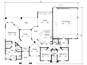 Floor Plan, 043H-0107