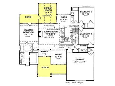1st Floor Plan, 059H-0068