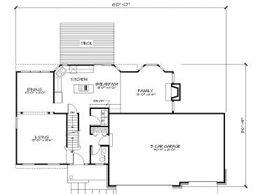 1st Floor Plan, 022H-0059