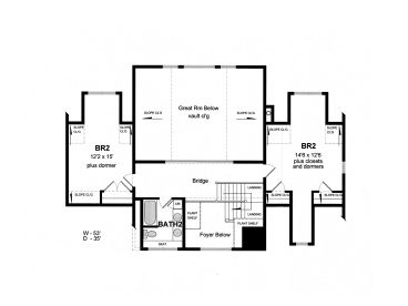 2nd Floor Plan, 014H-0105