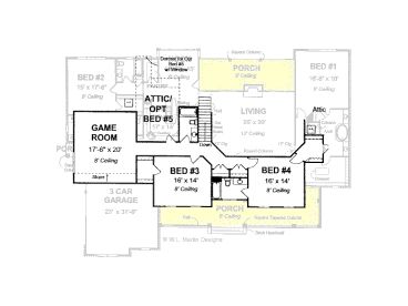 2nd Floor Plan, 059H-0092