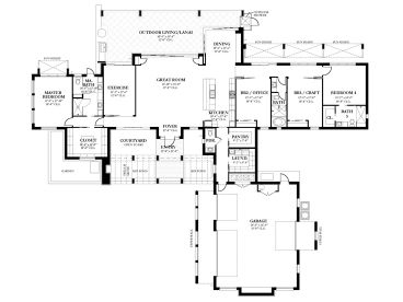 Floor Plan, 064H-0088
