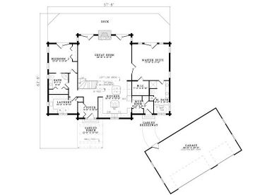 1st Floor Plan, 025L-0016