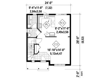 1st Floor Plan, 072H-0166