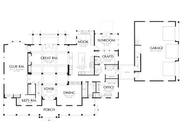 1st Floor Plan, 034H-0360