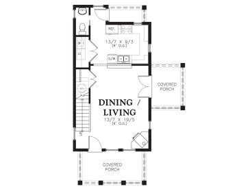 1st Floor Plan, 034H-0384