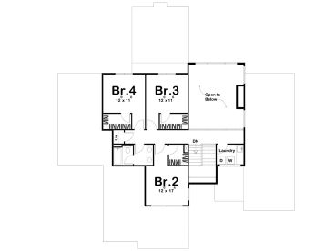 2nd Floor Plan, 050H-0277