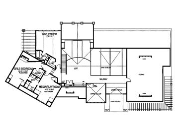 2nd Floor Plan, 058H-0031