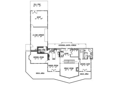 1st Floor Plan, 012H-0024