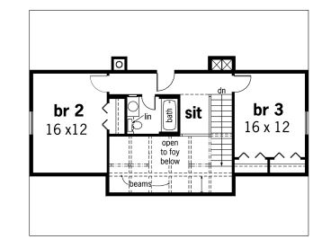 2nd Floor Plan, 021H-0049