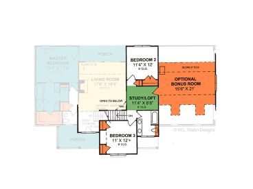 2nd Floor Plan, 059H-0056