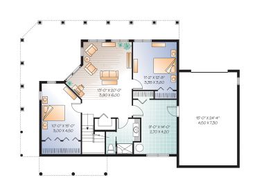 2nd Floor Plan, 027H-0349