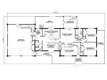 1st Floor Plan, 025L-0028