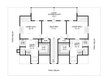 2nd Floor Plan, 062H-0241