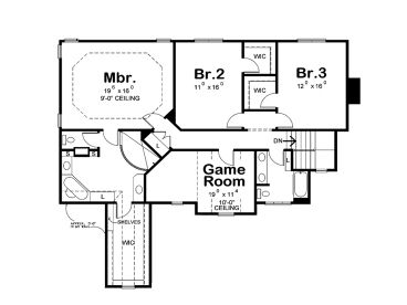 2nd Floor Plan, 031H-0405