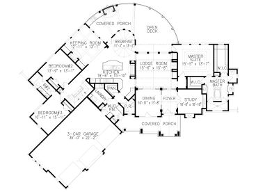 1st Floor Plan, 084H-0026