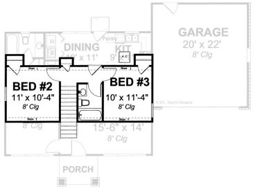 2nd Floor Plan, 059H-0024