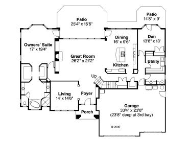 1st Floor Plan, 051H-0216