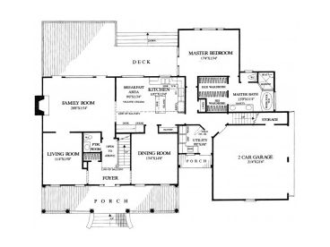 1st Floor Plan, 063H-0145