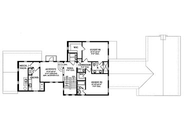 2nd Floor Plan, 064H-0092