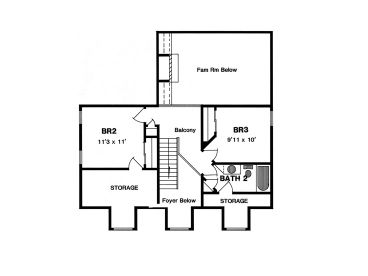 2nd Floor Plan, 014H-0024