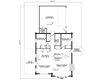 1st Floor Plan, 025L-0048
