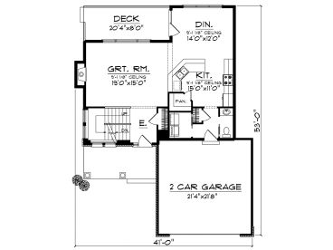 1st Floor Plan, 020H-0251