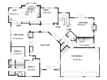 1st Floor Plan, 012H-0125