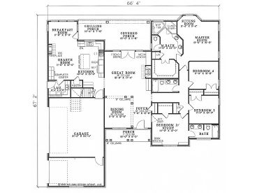 1st Floor Plan, 025H-0119