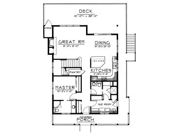 1st Floor Plan, 026H-0074