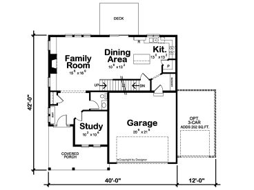 1st Floor Plan, 031H-0530