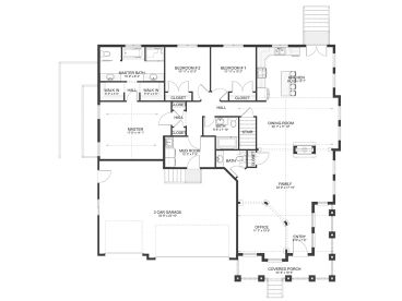 Floor Plan, 065H-0078