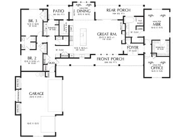 Floor Plan, 034H-0498
