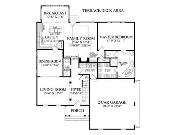 1st Floor Plan, 063H-0031