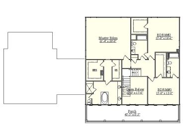 2nd Floor Plan, 080H-0014