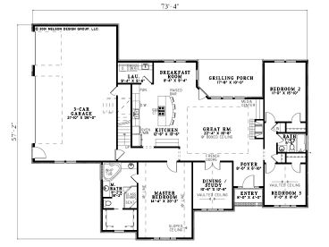 1st Floor Plan, 025H-0148
