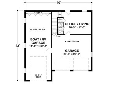 1st Floor Plan, 007G-0013
