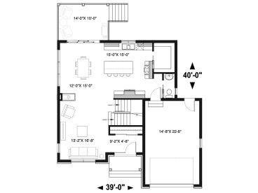 1st Floor Plan, 027H-0509